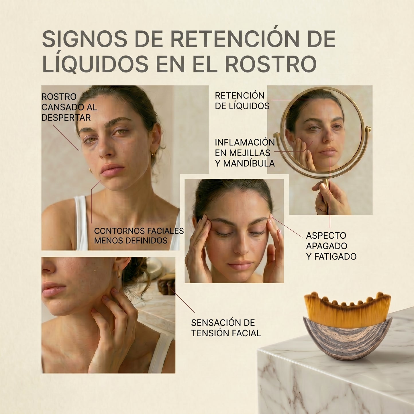 Cepillo Facial de Masaje Linfático