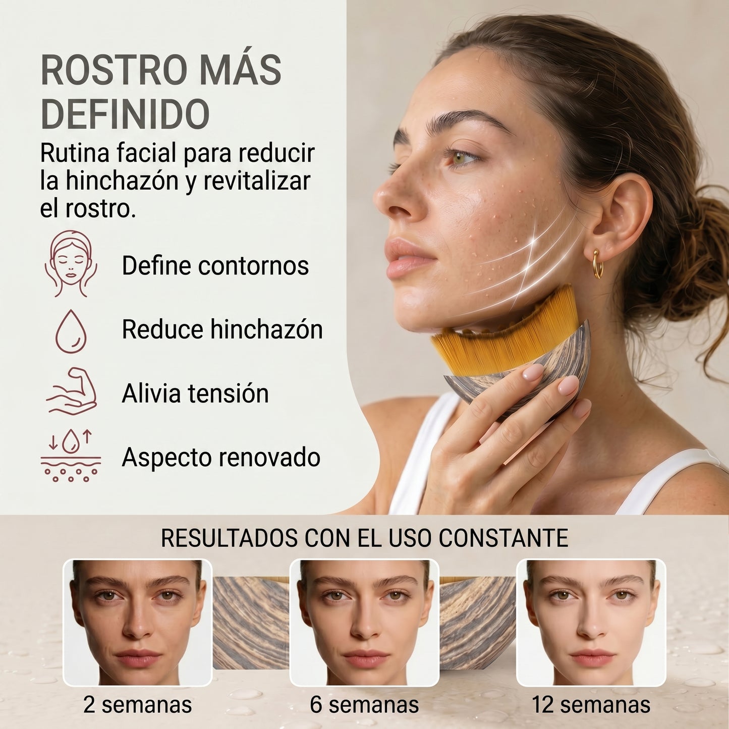 Cepillo Facial de Masaje Linfático