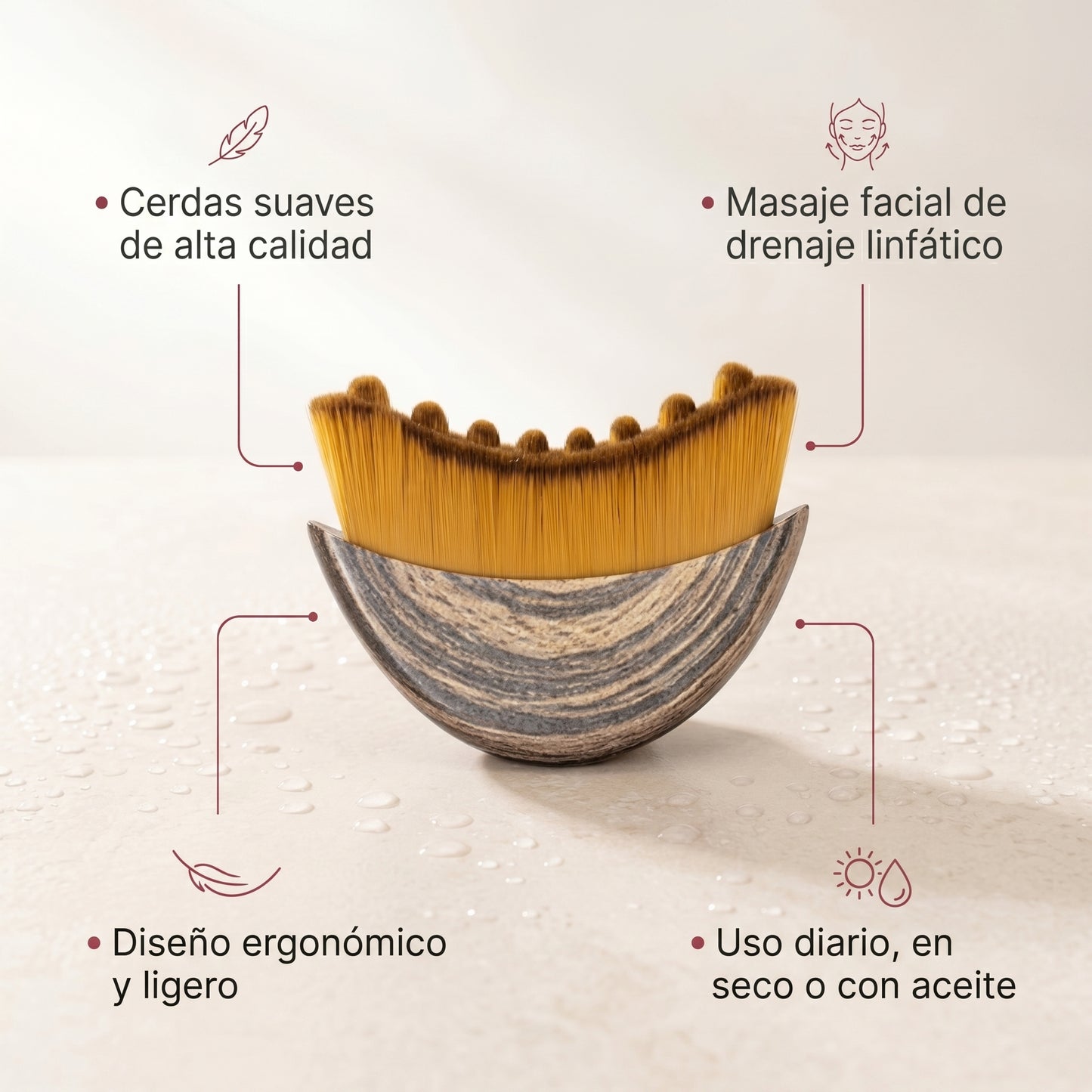 Cepillo Facial de Masaje Linfático